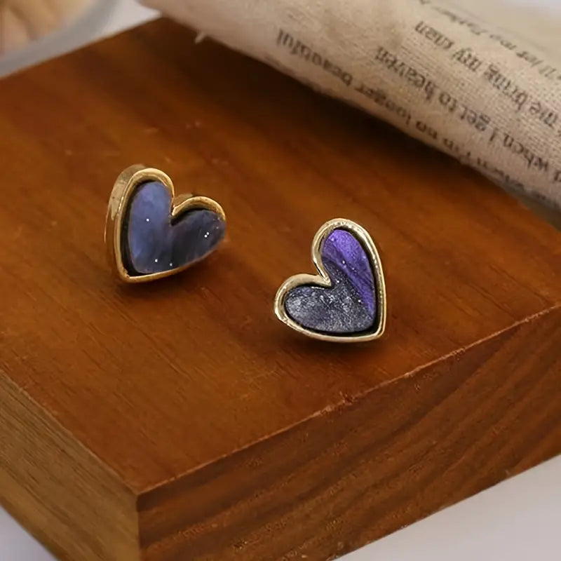 Mini Delicate Heart Shaped Stud Earrings